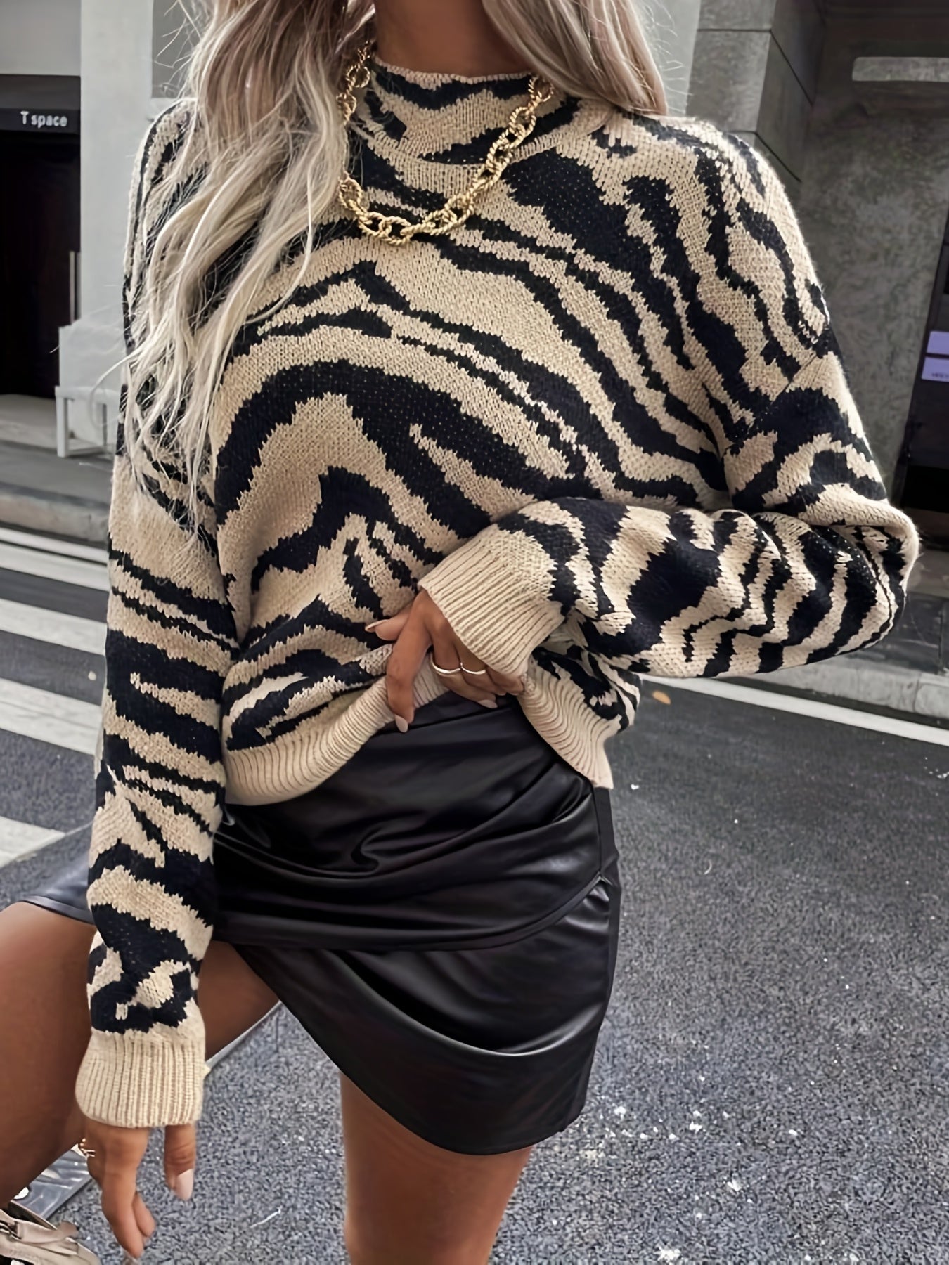 Kiara - Cozy Zebra Pullover