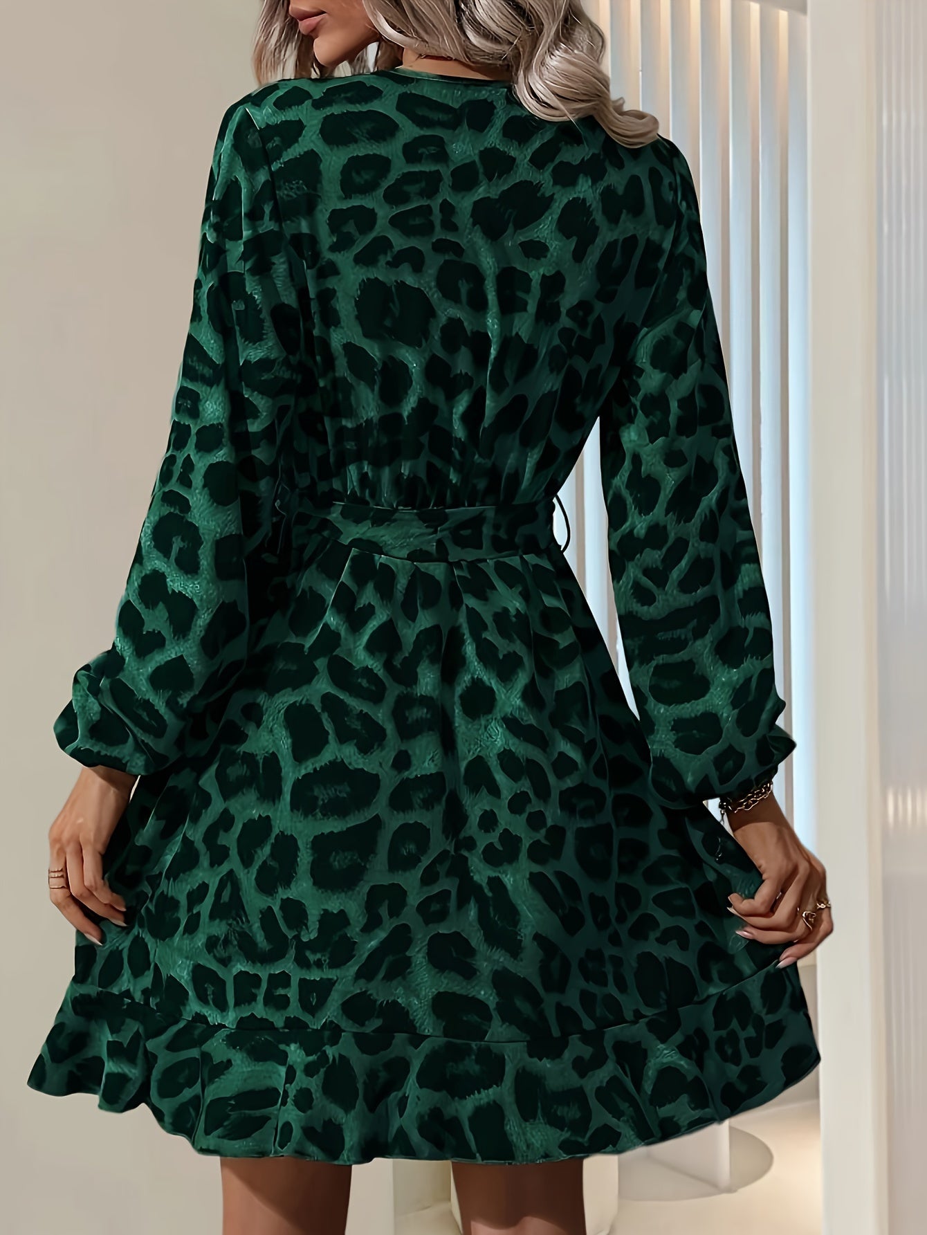 Lorna - Leopard Print Wrap Dress