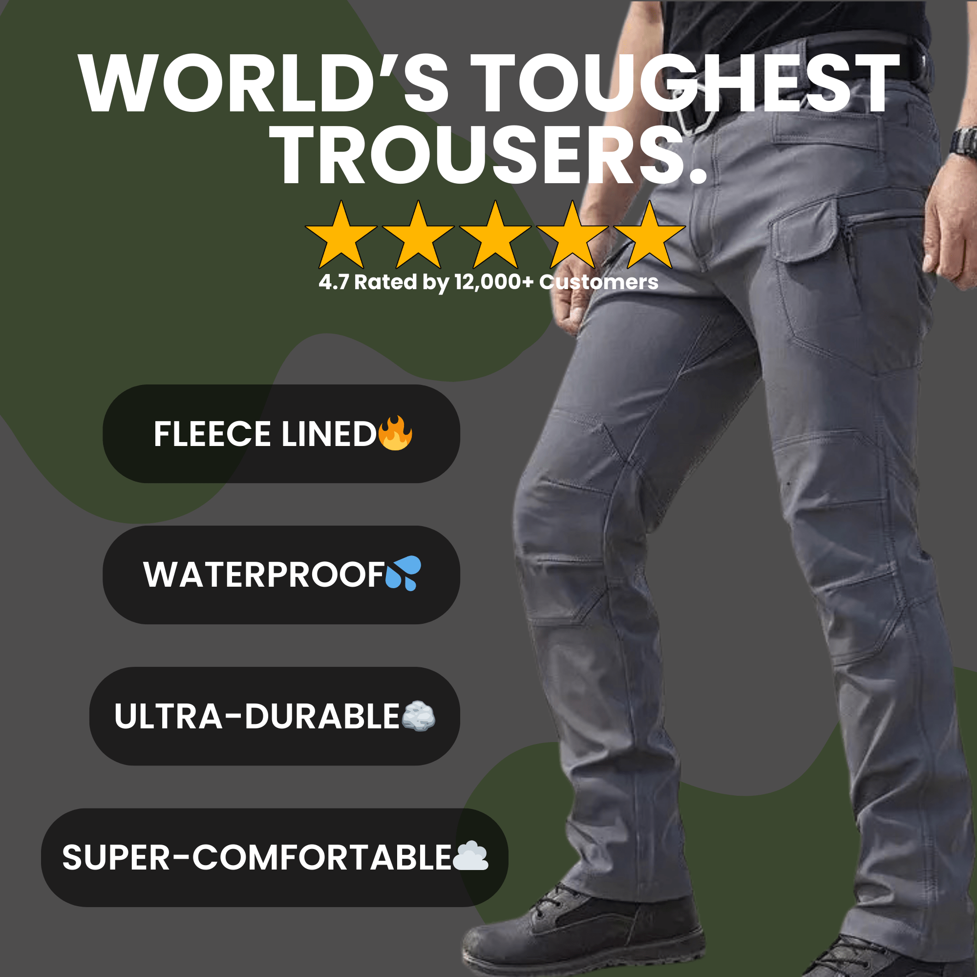 Fleece Lined Waterproof Trousers