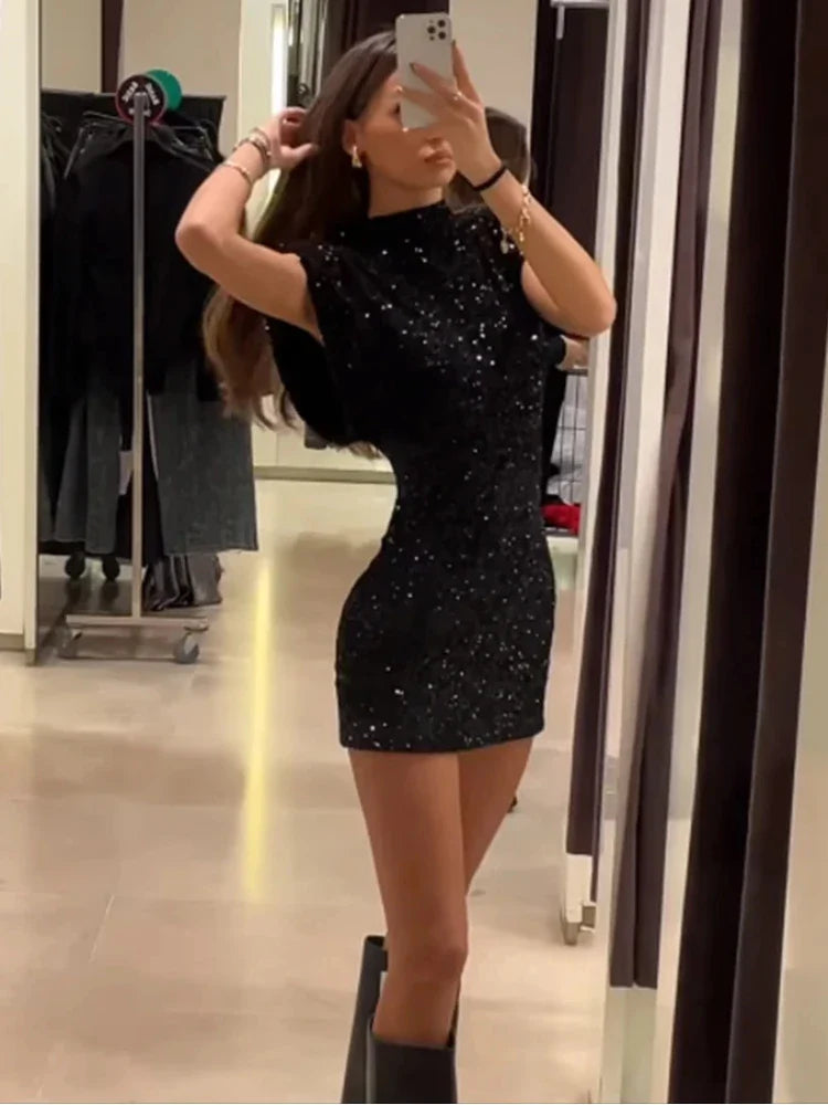 Oriana - Fashion Sequin Mini Dress