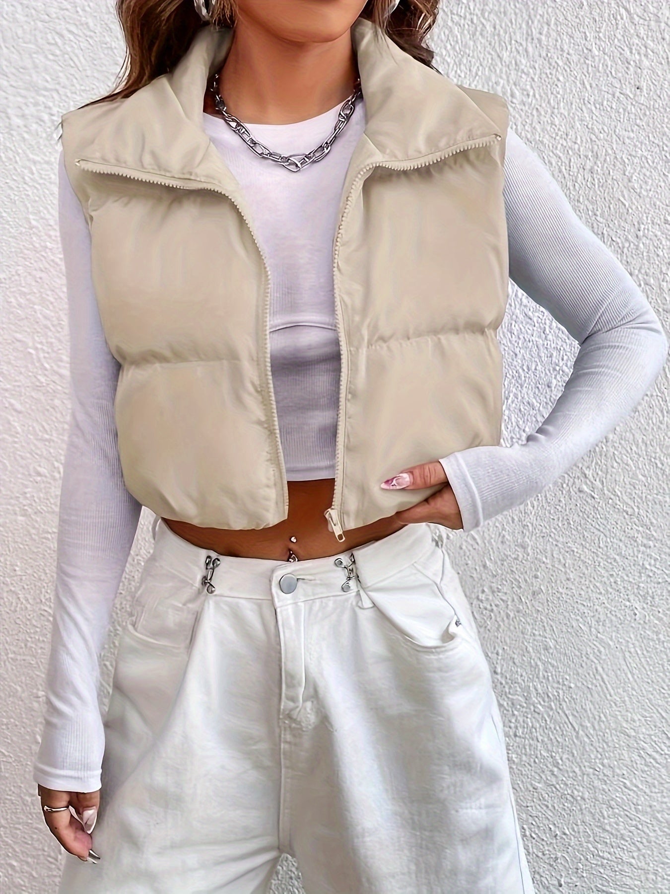 Maddison - Cropped Vest Coat