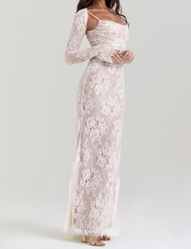 Nova - Sundara Lace Corset Maxi Dress